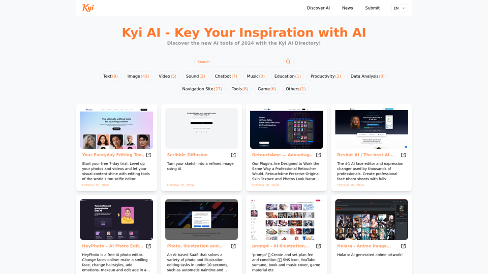 Kyi AI: List of the new AI Tools in 2024