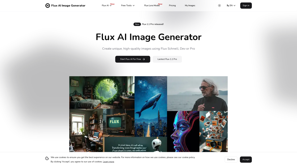 Flux AI Image Generator Free Online - Flux AI