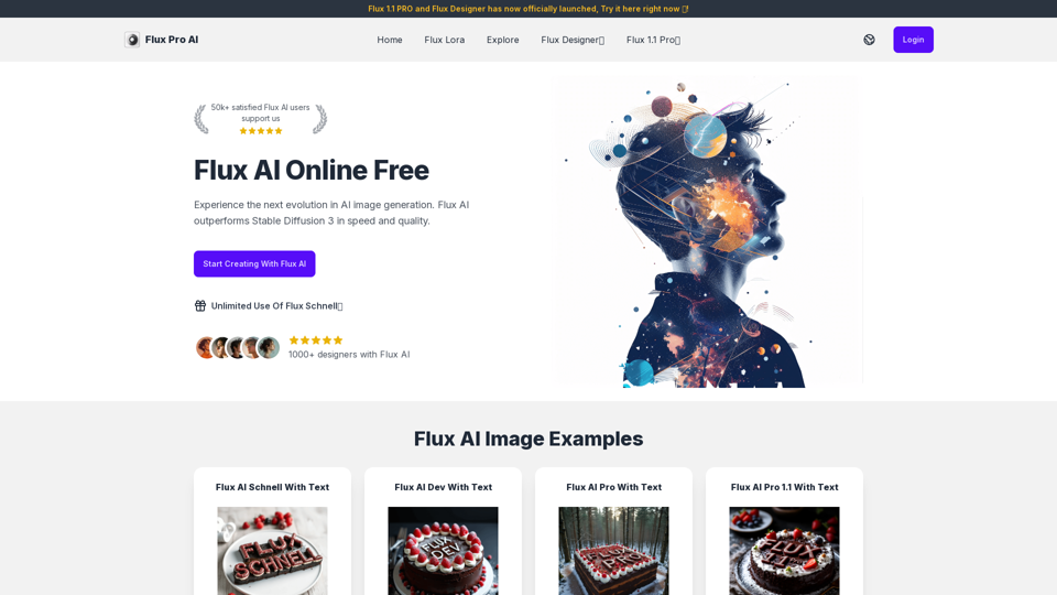 Flux AI Online Free - Flux.1 AI Image Generator
