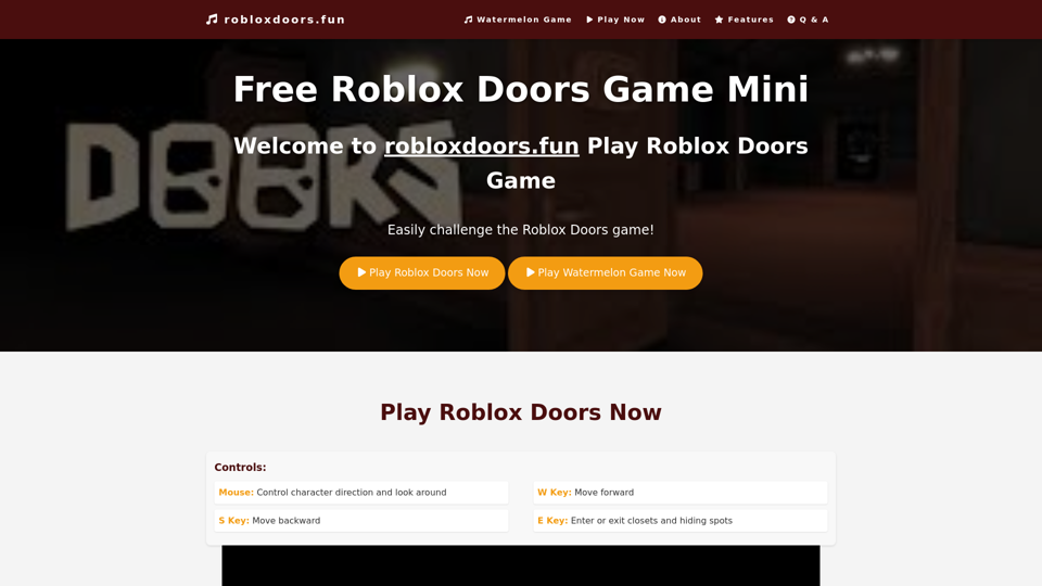 Roblox Doors Mini- Easily challenge the Roblox Doors game!