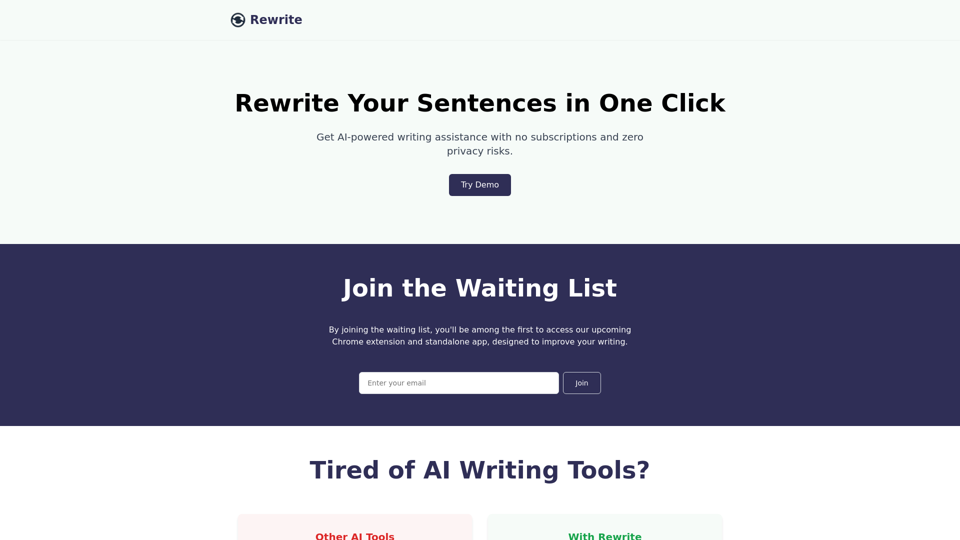 Rewrite - AI Writing Assistant