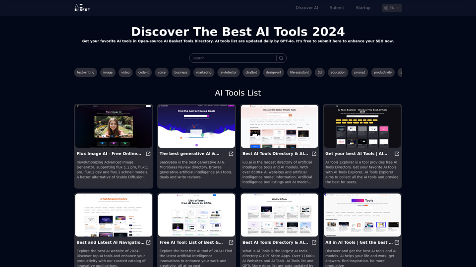 Get your best AI Tools | Open-source AI Basket Tools Directory