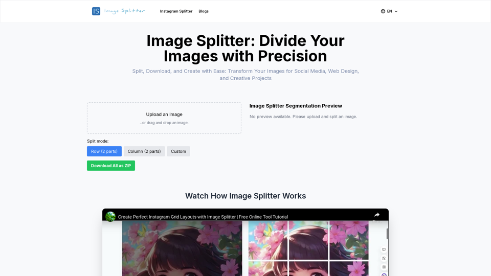 Effortless Image Splitting Tool for Creative Projects