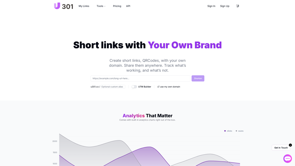 U301 Your Branded URL Shortener