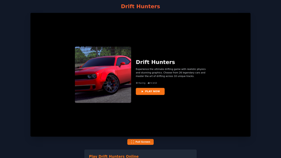 Drift Hunters - Play Free Online Car Drifting Game