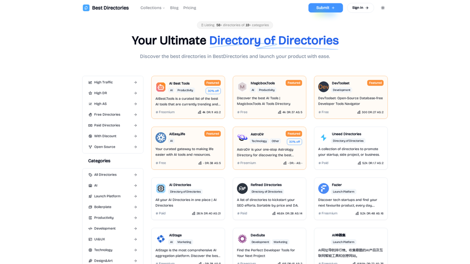 Best Directories - Your Ultimate Directory of Directories