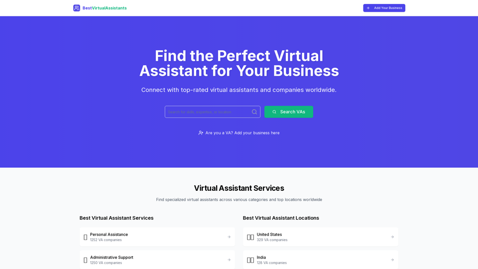 Find the best virtual assistants for your business