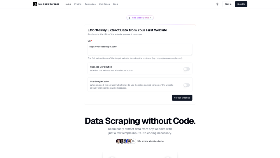 No-Code Scraper