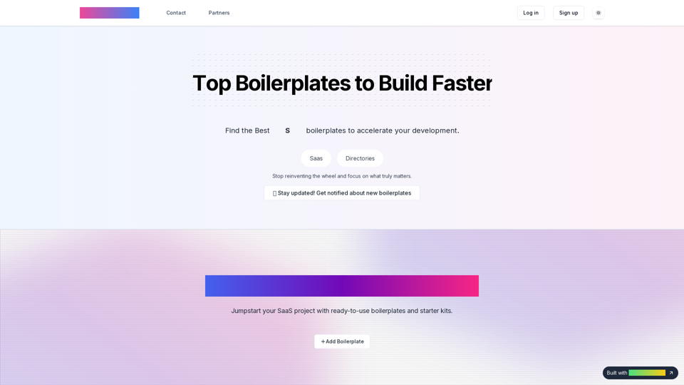 topBoilerplate : The Best Boilerplates to Build Faster | topBoilerplate