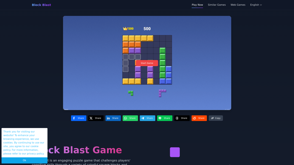 Block Blast Unblocked puzzle Game - Play for free online