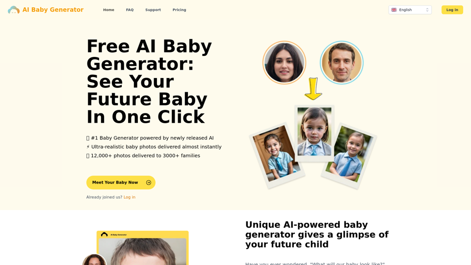 Free AI Baby Generator - Reveal Your Future Baby’s Face In Seconds