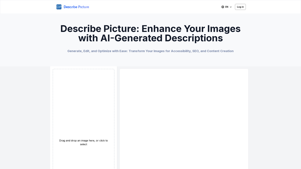 Describe Picture: AI-Generated Image Descriptions for Enhanced Accessibility and SEO