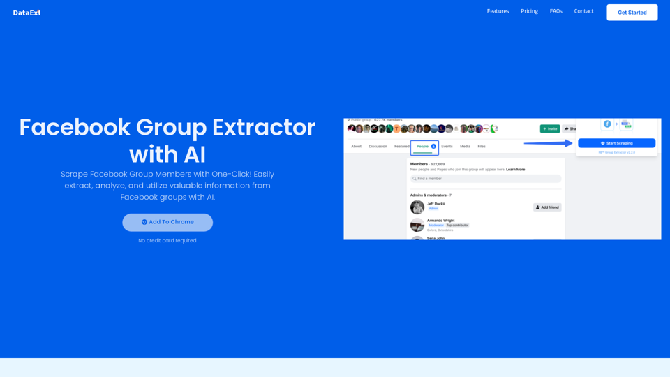 FB Group Extractor: Free Scrape Facebook Group Members