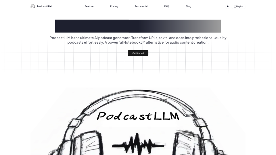 PodcastLLM - AI Podcast Generator | Podcast Creation with AI