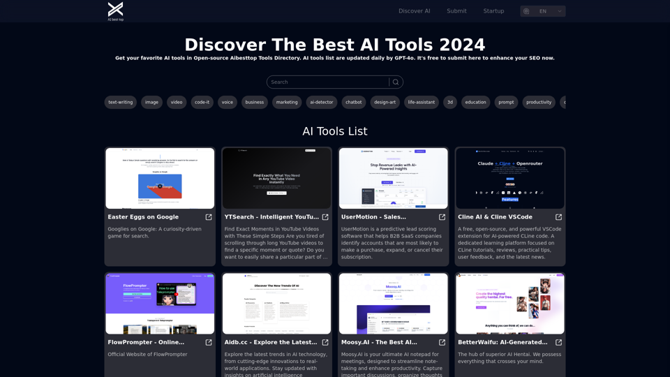 Get your best AI Tools | Open-source Aibesttop Tools Directory