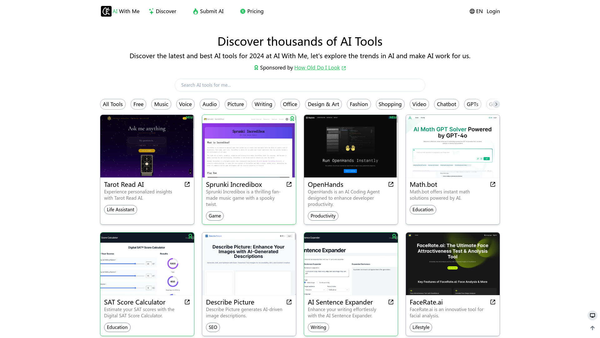 AI With Me: Discover thousands of AI Tools