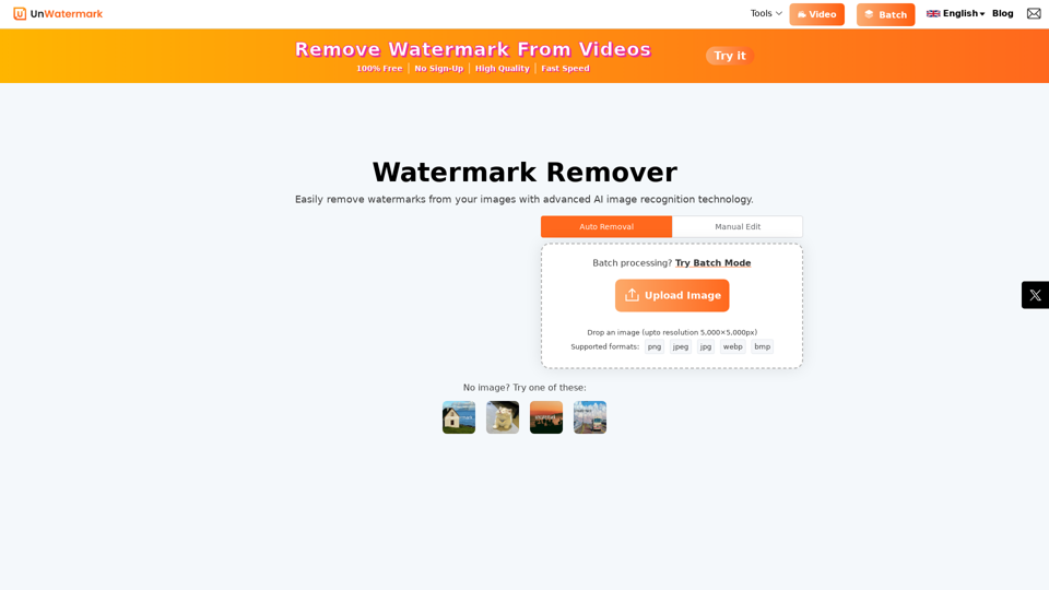 Watermark Remover - 100% Free, No Sign-up