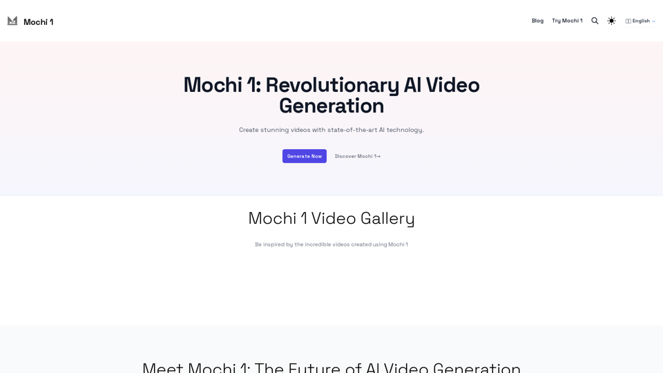 Mochi 1: AI Video Generator