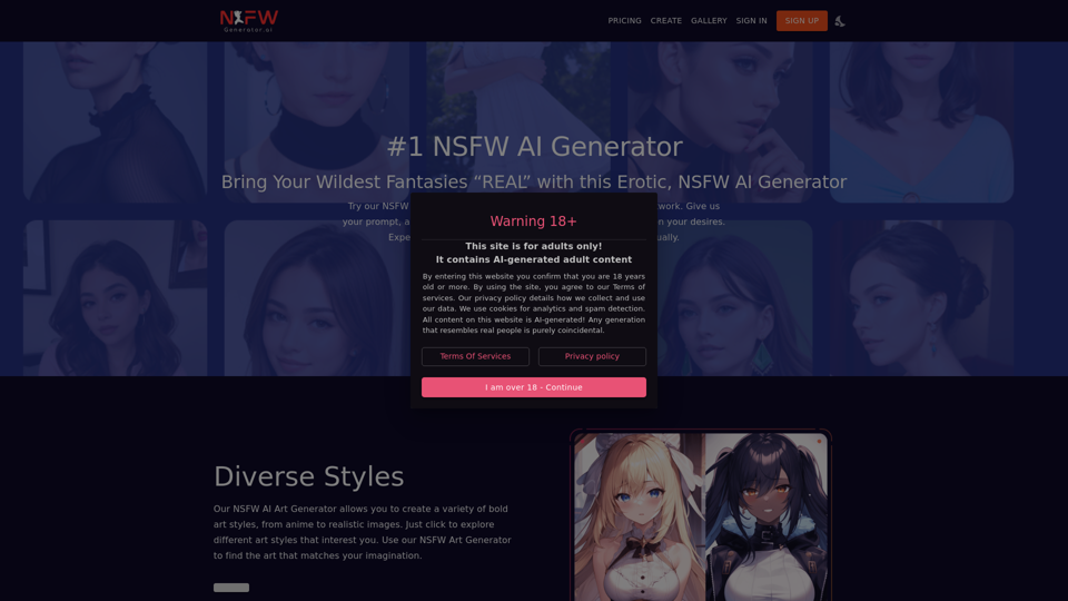 #1 NSFW AI Art Generator