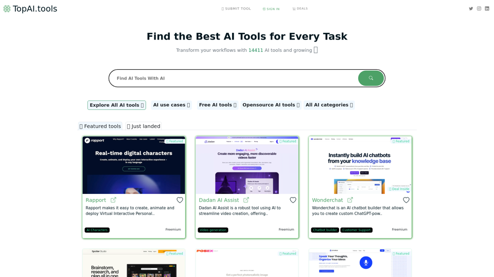 Best AI tools - TopAI.tools directory