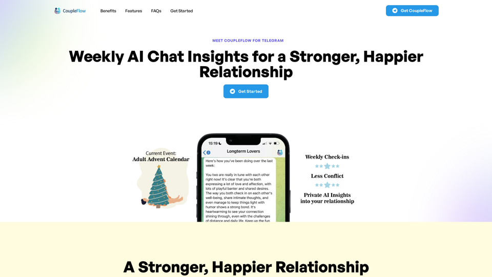 AI Relationship Insights in chat | Telegram @CoupleFlow