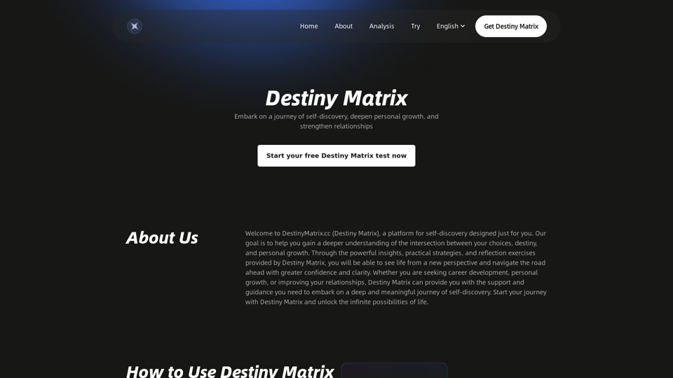 Destiny Matrix - Free Life Path Calculator & Analysis