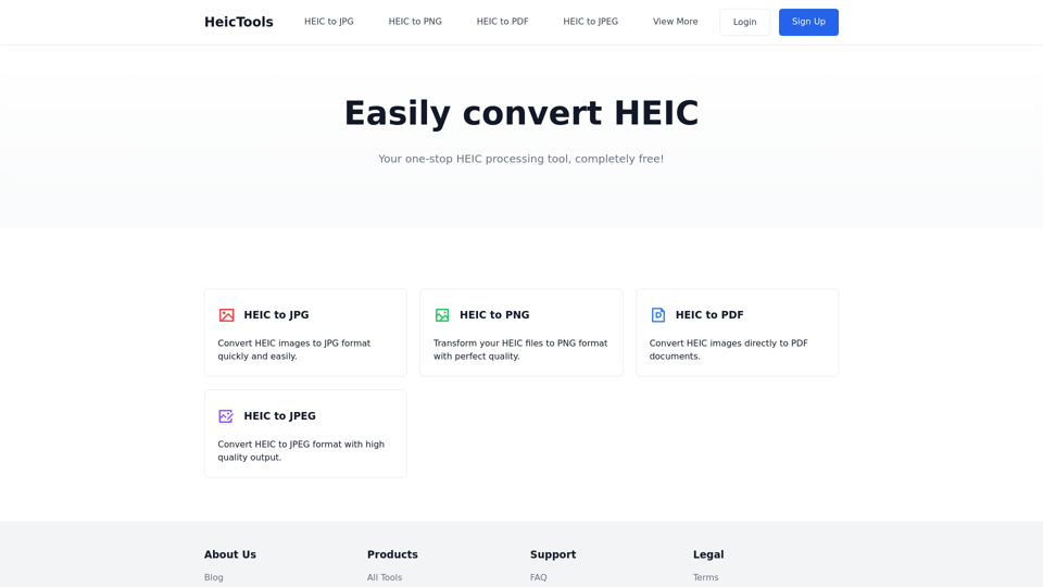 HeicTools - Online HEIC Converter