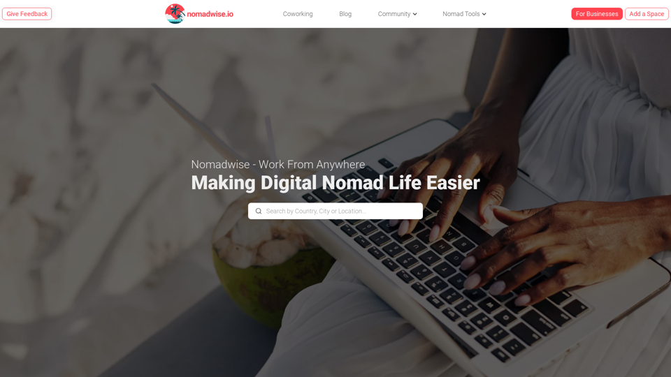 Nomadwise | Cafes & Coworking Spaces for Digital Nomads