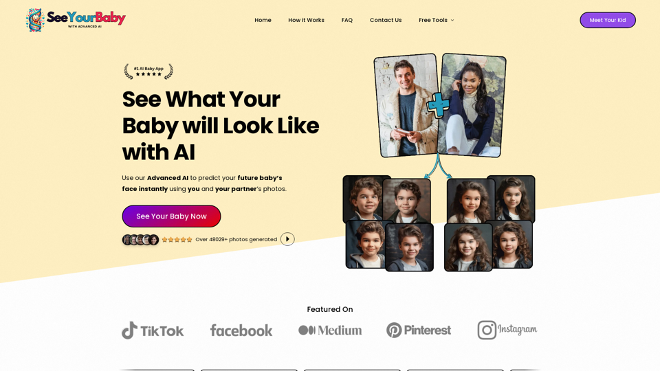 SeeYourBabyAI - What Will Your Baby Look Like?