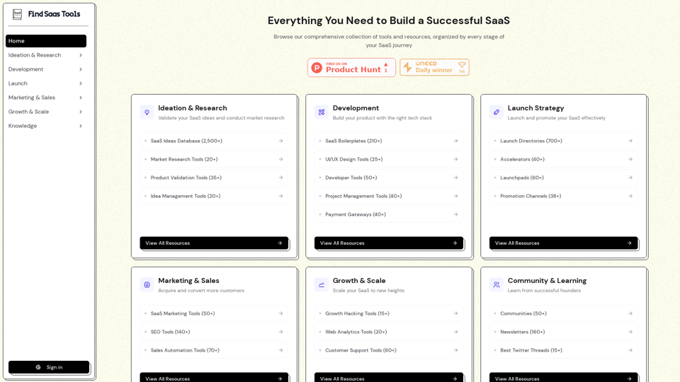 All SaaS Resources in One Place | Find Saas Tools