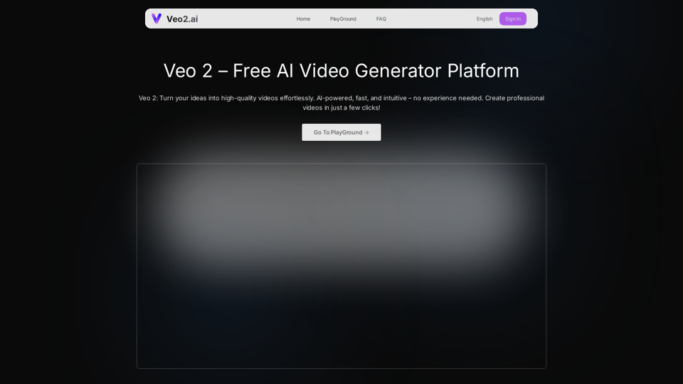 Veo 2 – Free AI Video Generator Platform