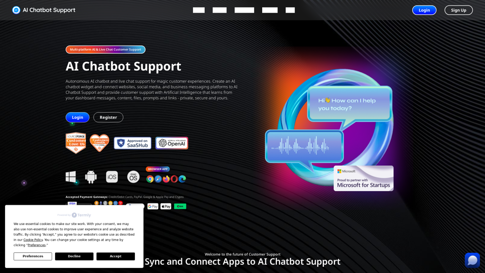 AI Chatbot Support - CMS, Chatbots & Customer Support