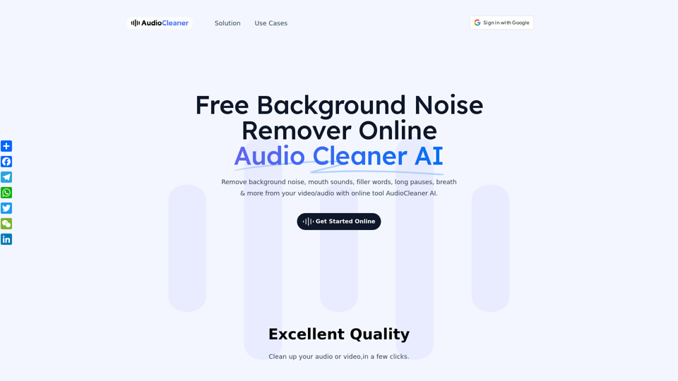 Free Background Noise Remover Online - Audio Cleaner AI