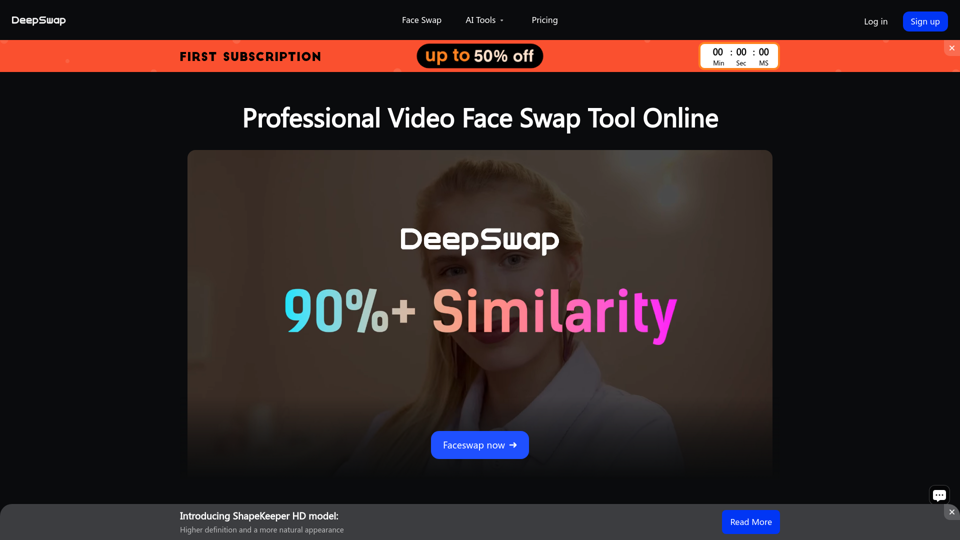Deepswap screenshot