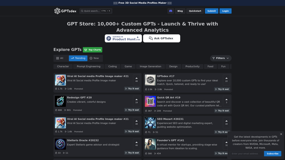 Explore 10,000+ Custom GPTs in GPT store by OpenAI