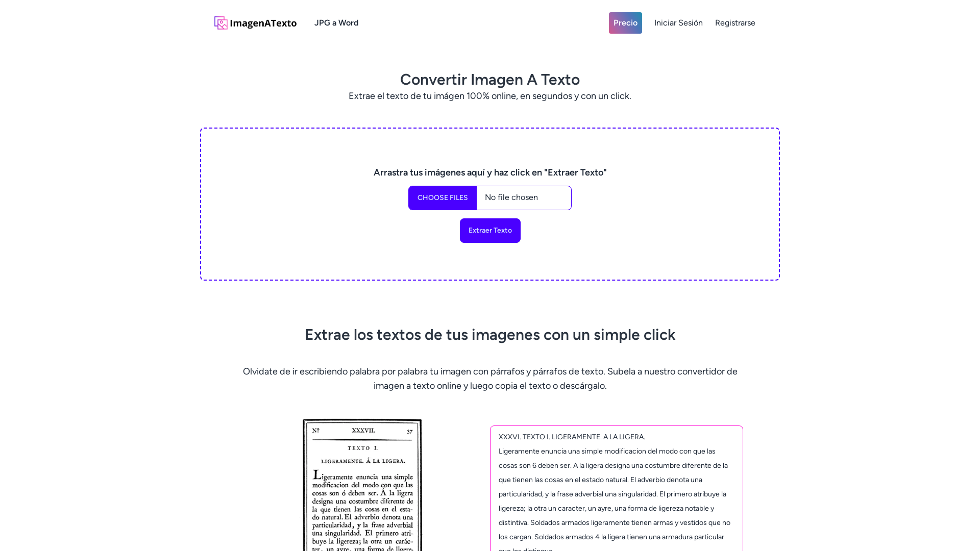 Extrae El Texto De Imagen screenshot