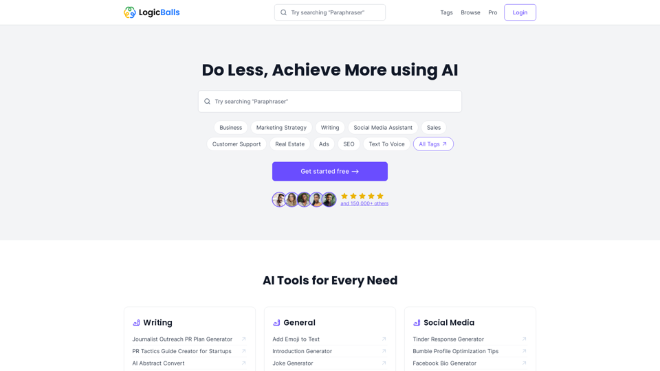 Best AI Writer, Paraphrasing & Content Creation Tool screenshot