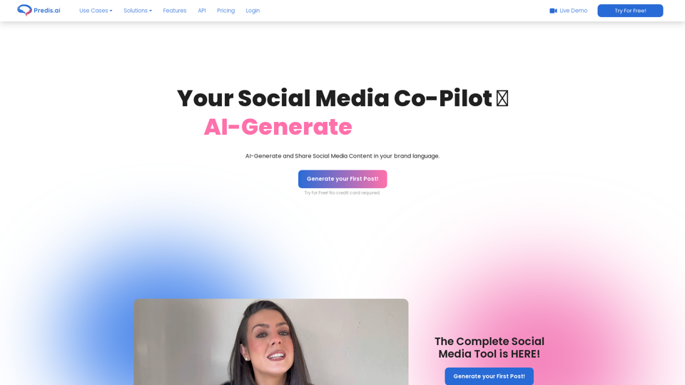 Social Media Marketing made easy with AI screenshot