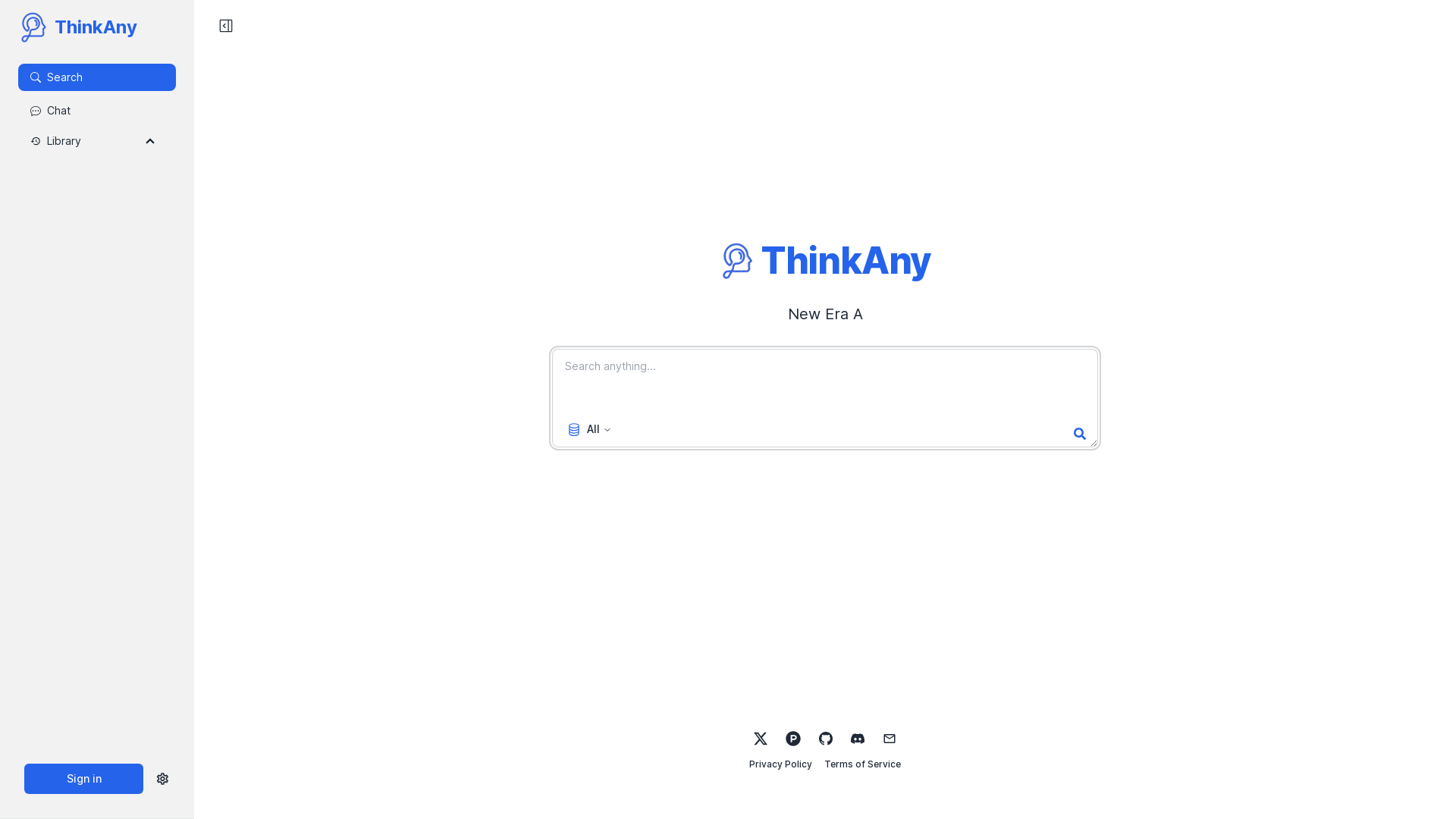 ThinkAny screenshot