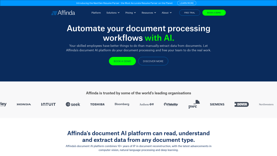 Affinda |  Become An AI-First Company