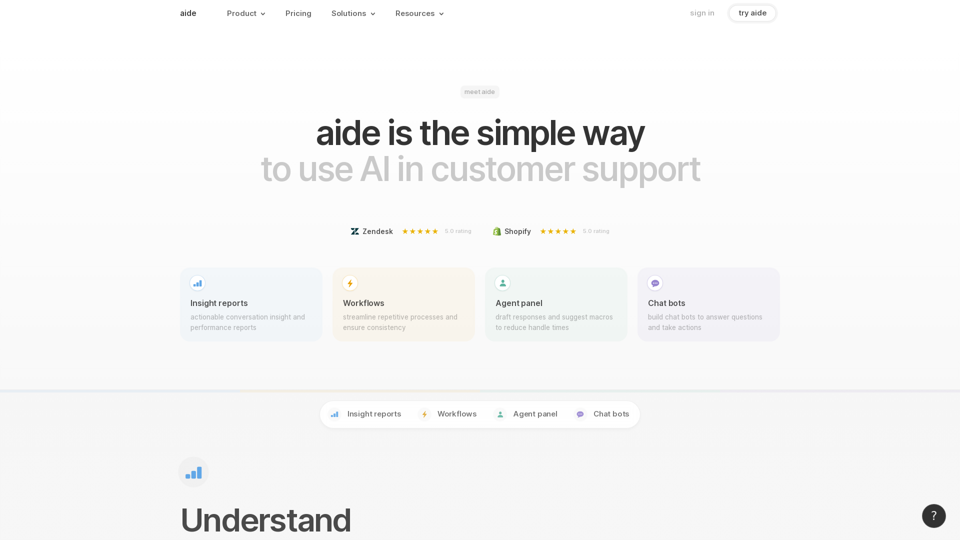 Aide: An intelligent customer service platform for every team