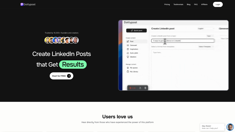 Dottypost - Grow Your LinkedIn Audience