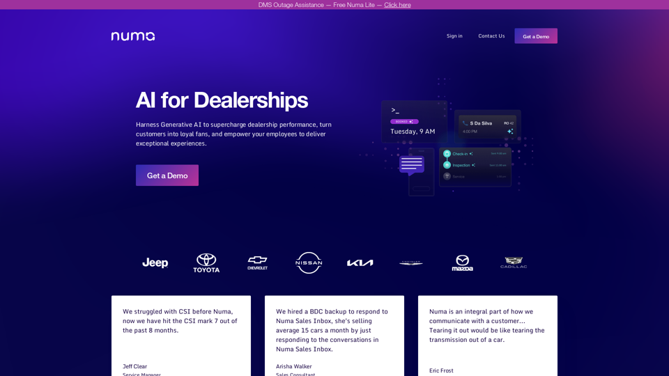 Numa | AI for Dealerships