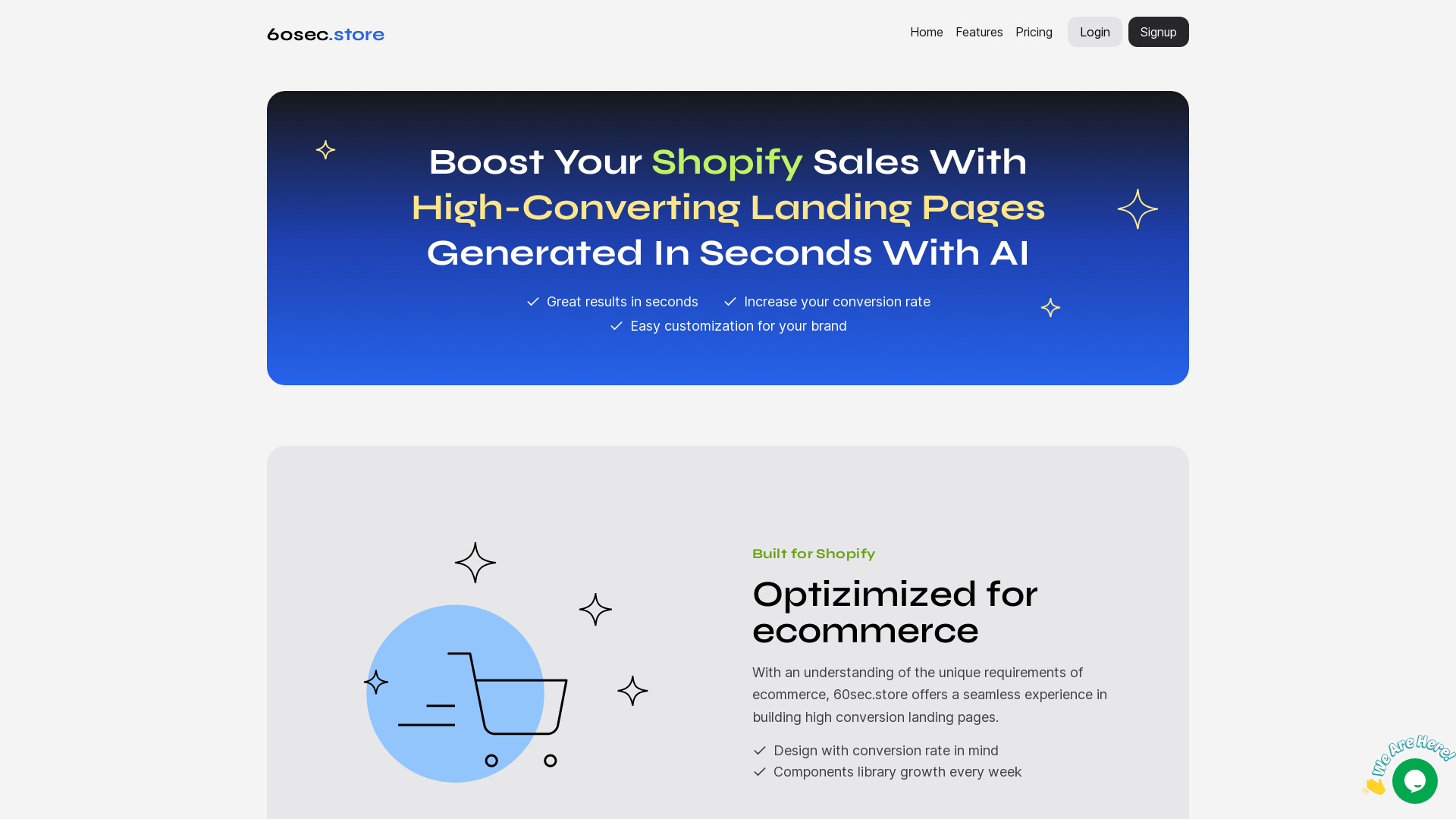 Generate Native Shopify Landing Pages in Seconds