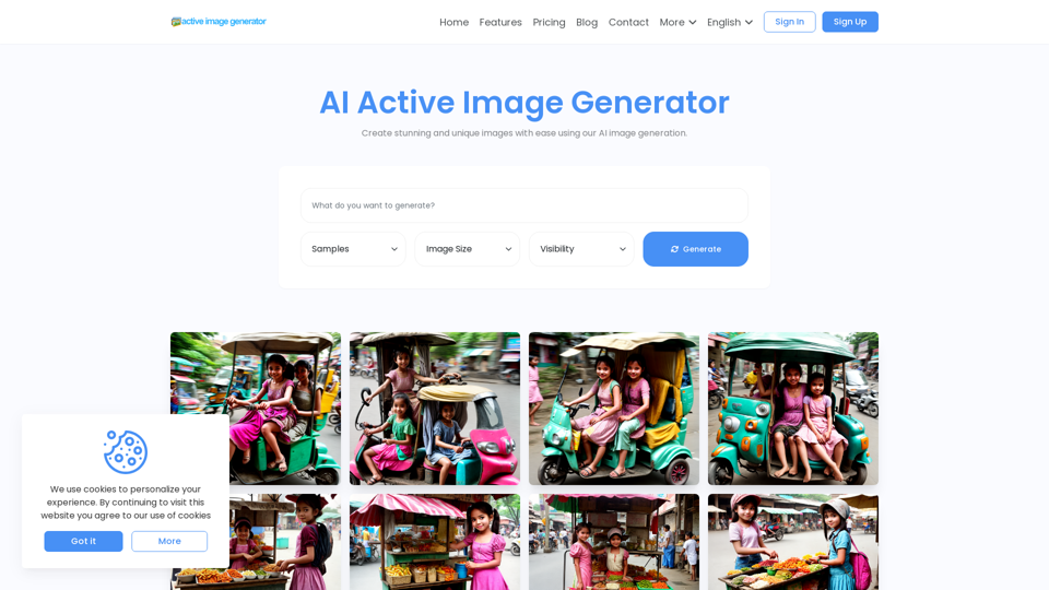 Active Image Generator — Active Image Generator - AI-Powered for Unique and Custom Images