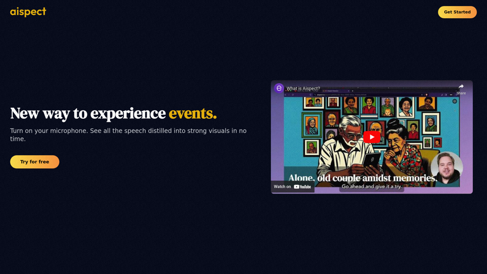 Aispect | New way to experience events