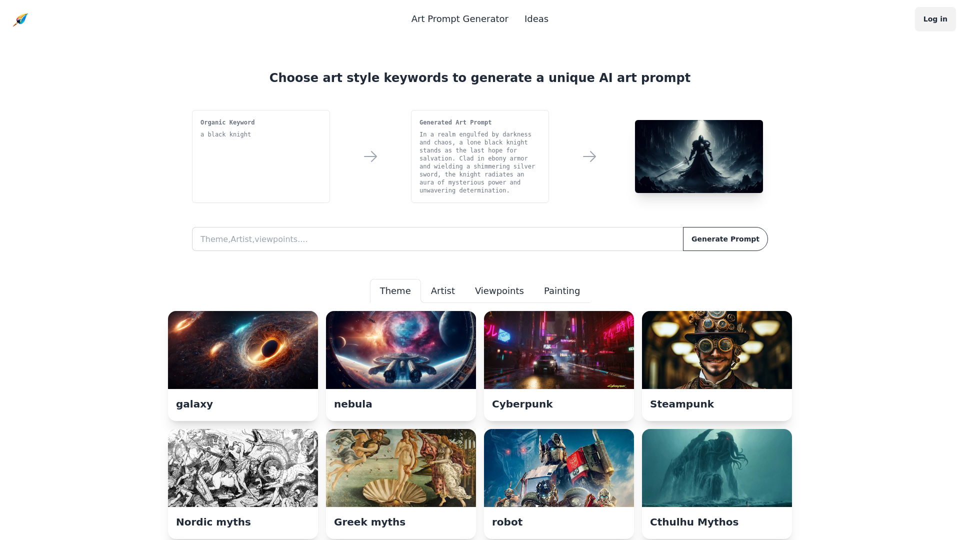 Best AI Art Prompt Generator screenshot