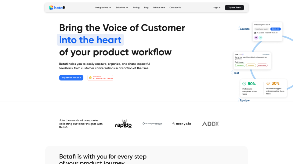 Betafi: Bring the Voice of Customer into Product Development