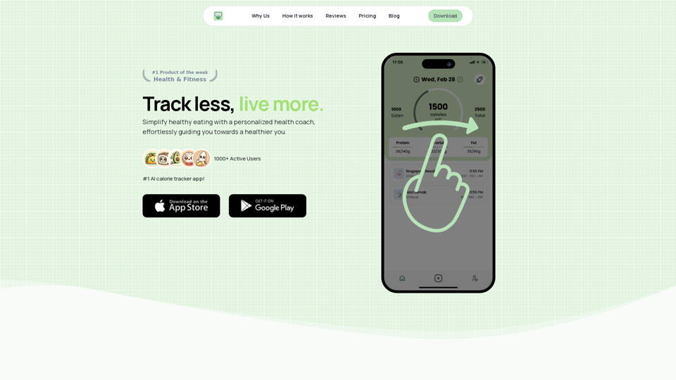 Calorieasy: Track less, live more! The #1 Calorie Counter App