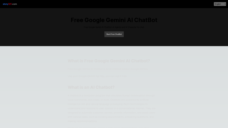 Free Google Gemini AI ChatBot